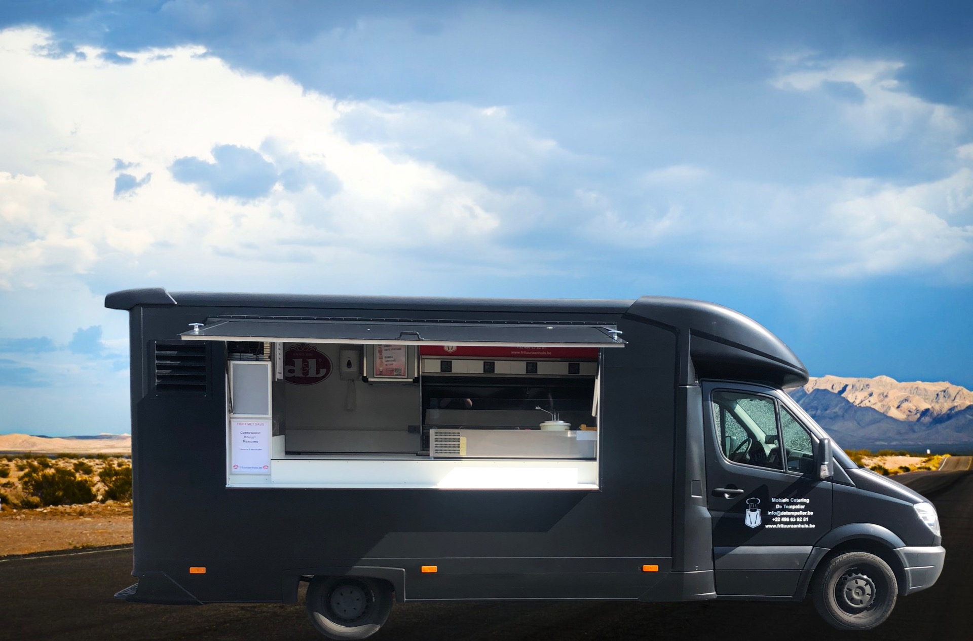 Foodtruck Sprinter zwart Foodtruck Sprinter zwart